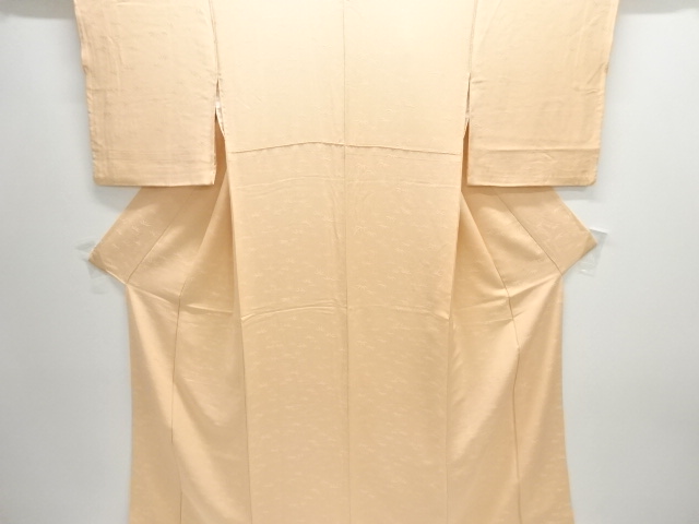 竹笹模様織り出し色無地着物